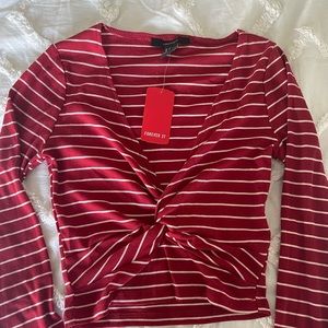 never warn cropped long sleeve! With tags